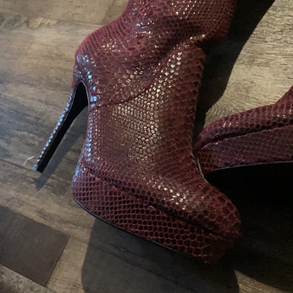 Thalia Sodi Clarissa over the knee boots (color wine) New never worn - Picture 6 of 9